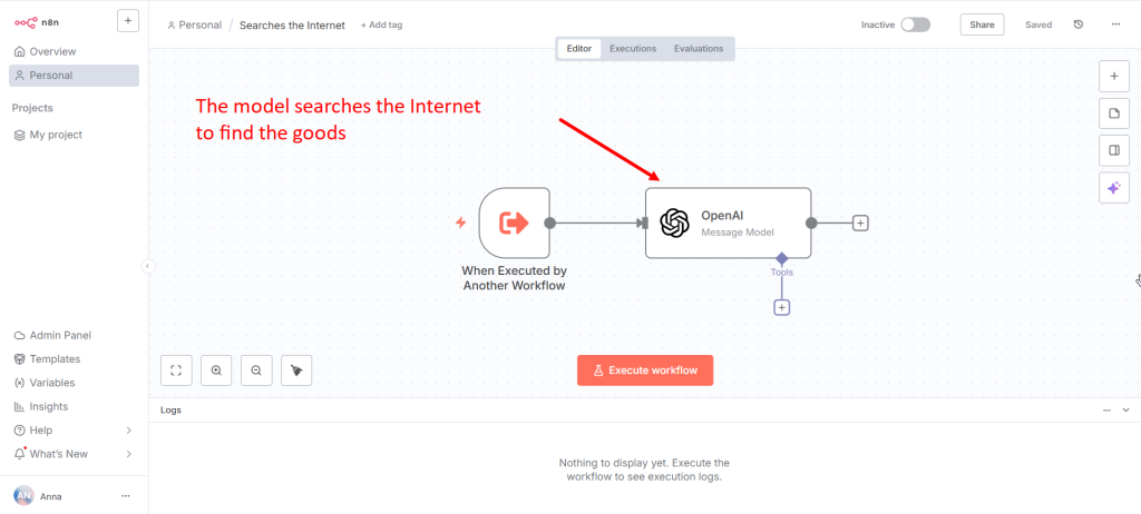 n8n workflow for automating tender proposal analysis with Pinecone and OpenAI.